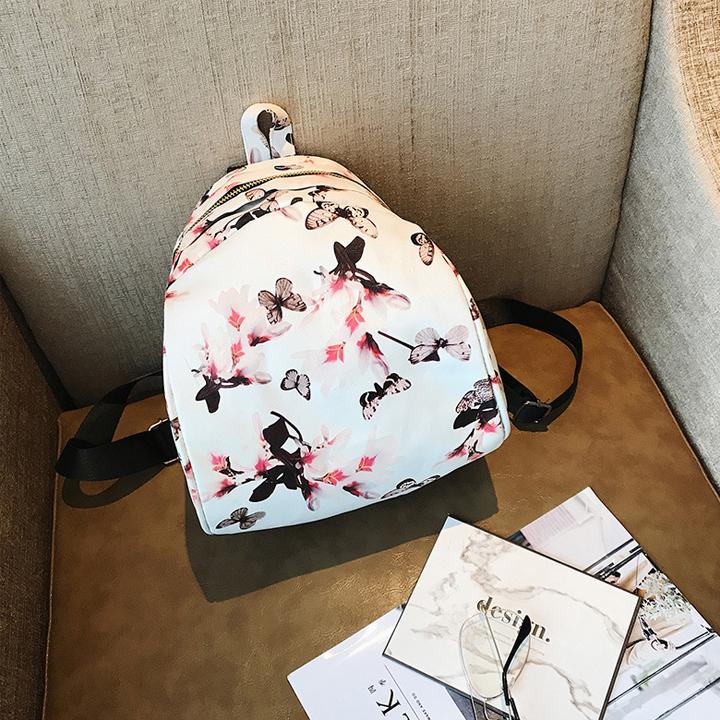 Balo nữ mini nati-hl212 họa tiết hoa 2018 dễ thương