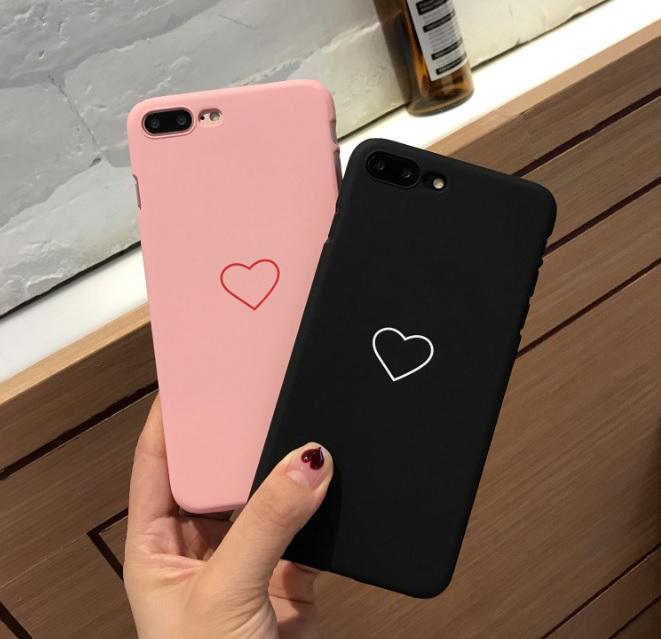 Ốp lưng iPhone 7 iPhone 8 hình trái Tim Ốp đôi đẹp