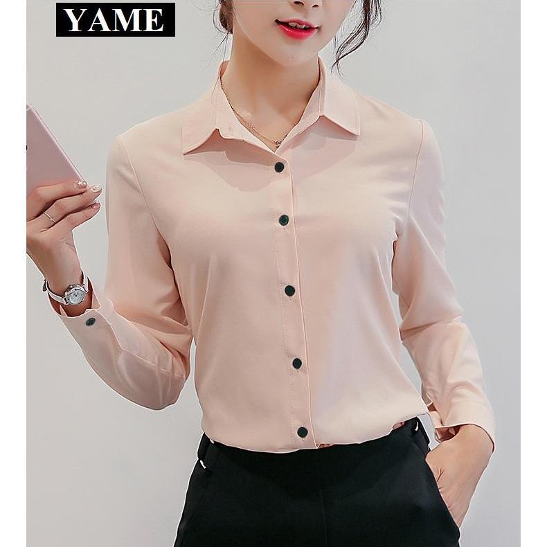 Áo Sơ Mi Nữ Cao Cấp YAME TH366H - Màu Hồng