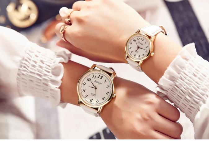 Đồng hồ cặp dây da thời trang cao cấp kasiqi n01