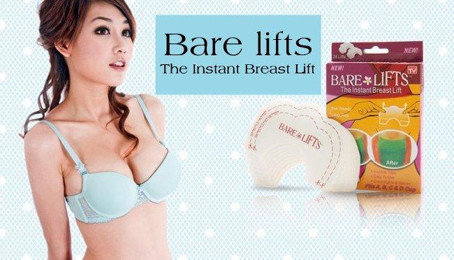 Hộp 10 miếng dán nâng ngực trong suốt Bare Lifts