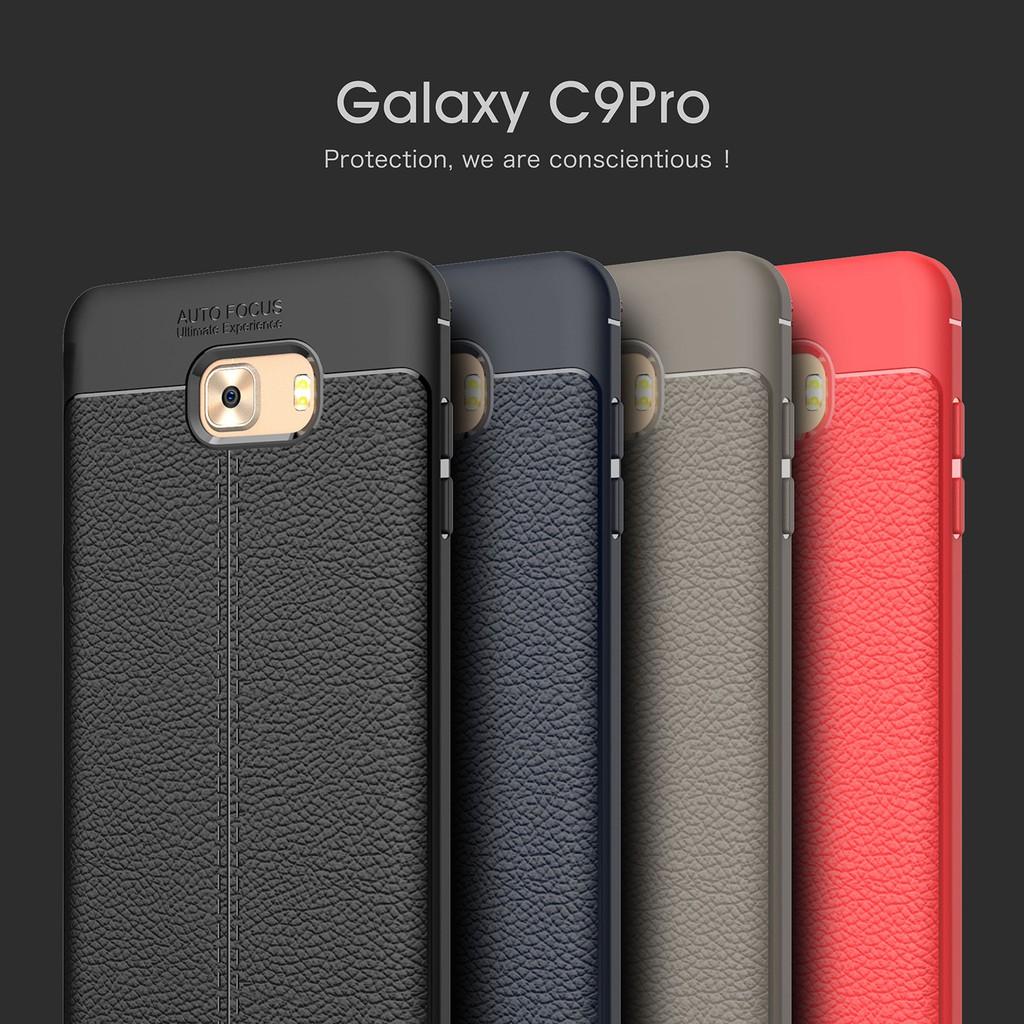 Ốp lưng galaxy c9 pro vân da derma case