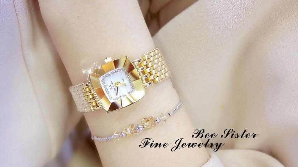 Đồng hồ nữ Bee Sister mặt pha lê cực sáng- BS30