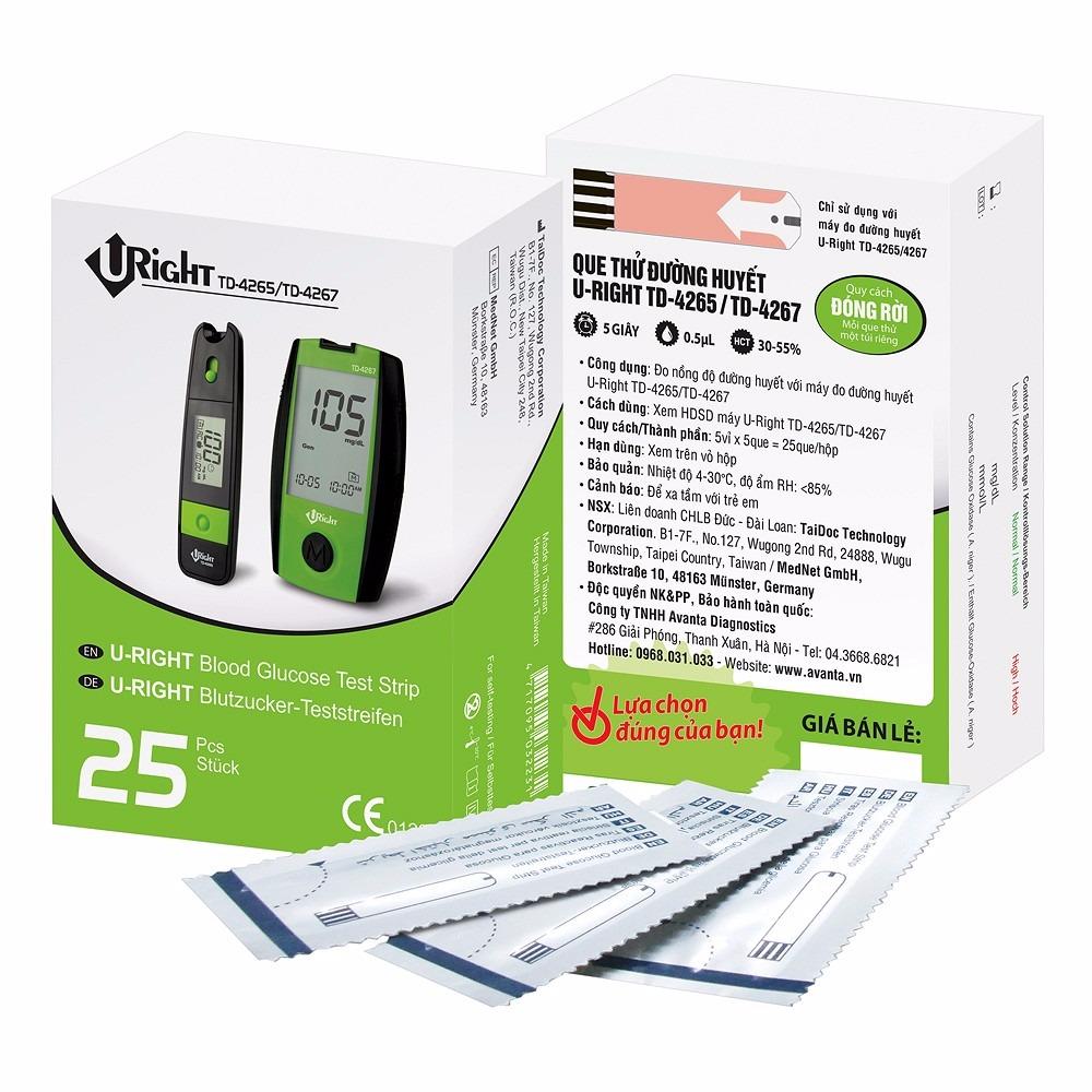 Mã Giảm Giá Que Thử đường Huyết Uright 25 Que Dùng Cho Máy Uright TD4265, 4267 Mã Giảm Giá Que Thử đường Huyết Uright 25 Que Dùng Cho Máy Uright TD4265, 4267
