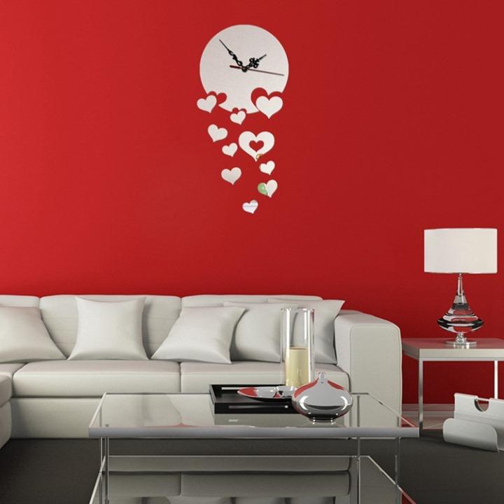 Đồng hồ dán tường nghệ thuật DIY - Tim Rơi