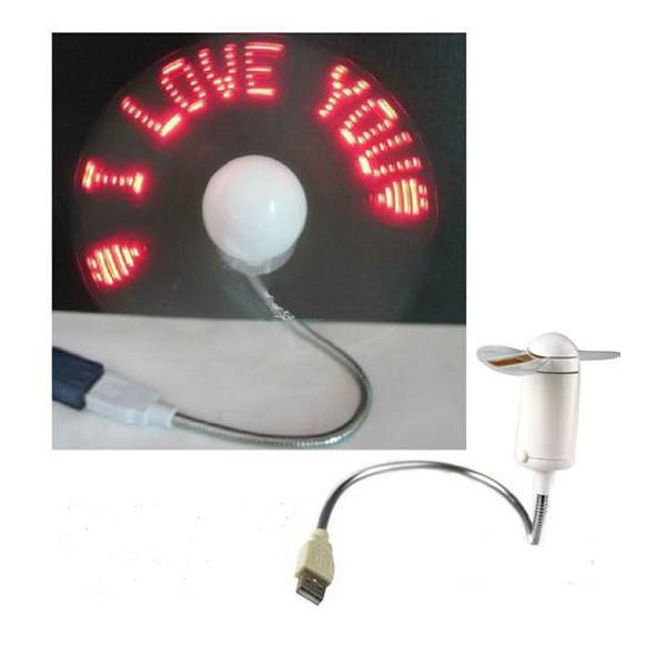 [HCM]Quạt đèn led chạy chữ I Love You