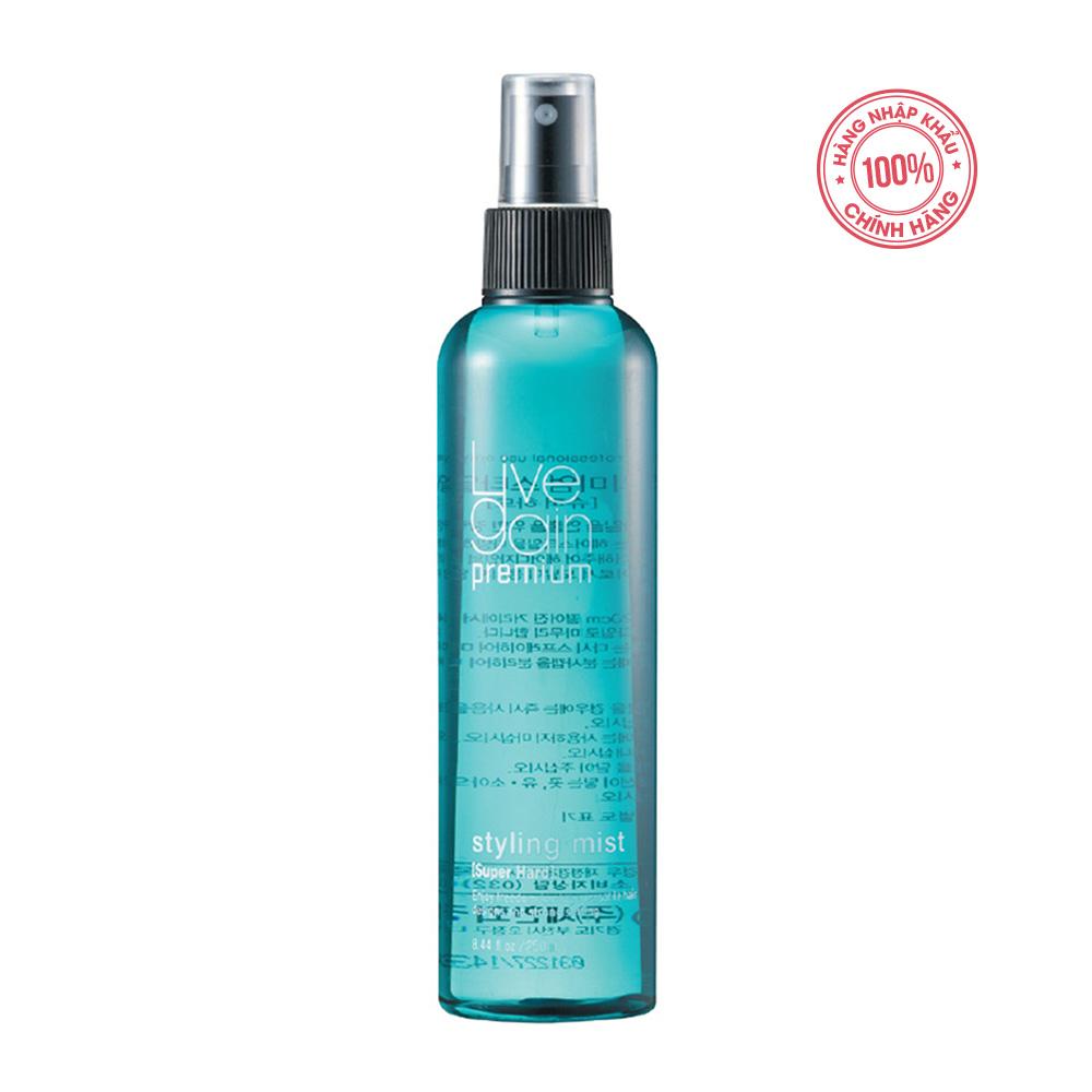Keo xịt cứng Livegain Premium Styling Mist 250ml Hàn Quốc