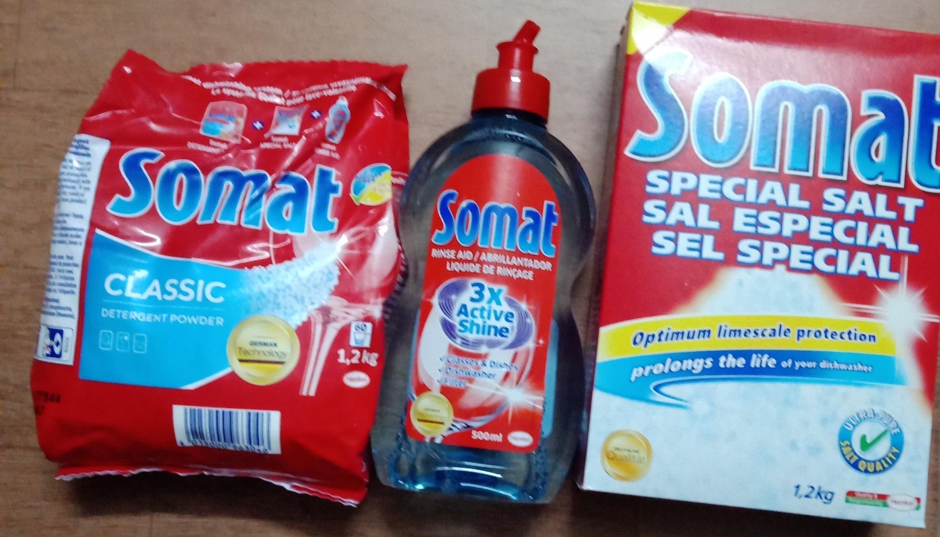 TẶNG 3 VIÊN RỬA FINISH KHI MUA COMBO BỘT RỬA CHÉN BÁT / LY SOMAT 1,2KG + MUỐI SOMAT 1,2KG + BÓNG 500ML (VIÊN RỬA BÁT ALIO )DÙNG CHO MÁY