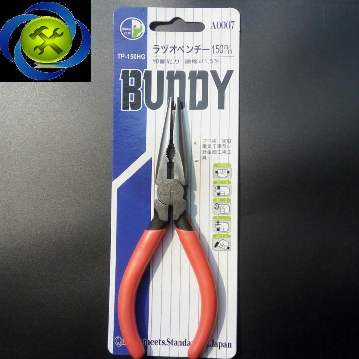 Kềm mỏ nhọn buddy a0007 150mm