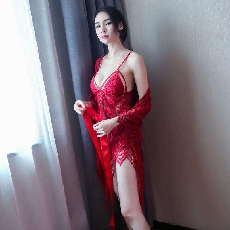 Nơi bán Set Váy Ngủ Cao Cấp Tặng Kèm Áo Choàng - AQ141 (CTC SHOP)