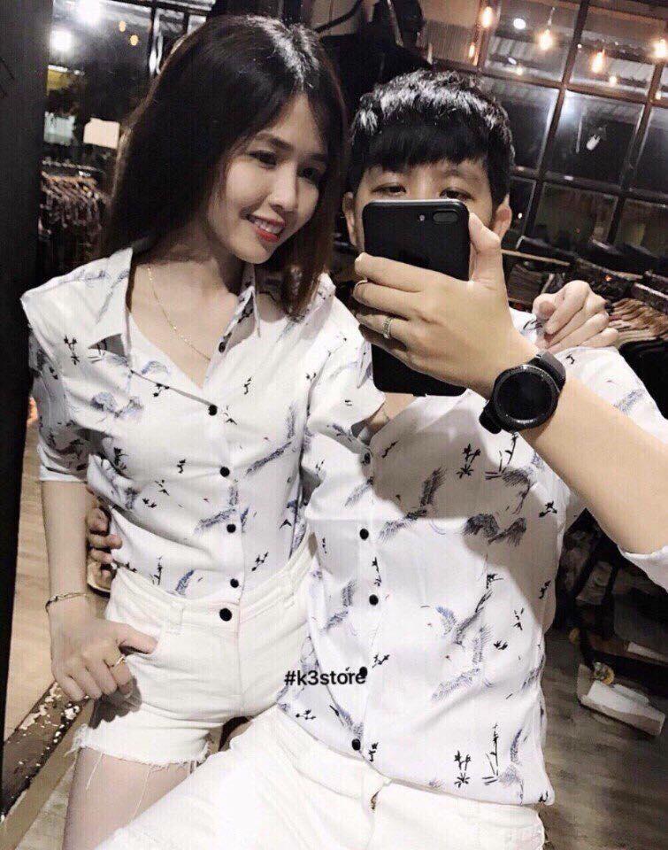 Áo sơ mi nam nữ phi lụa tynafashion sn008