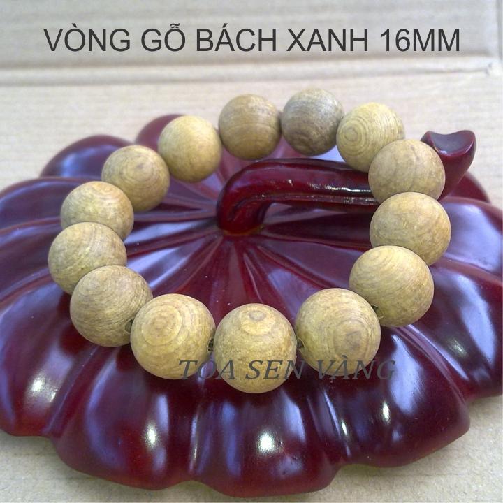 [HCM]Vòng tay gỗ bách xanh 16mm