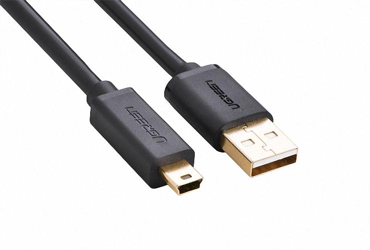 Cáp usb 2.0 to usb mini 0.5m mạ vàng ugreen 10354