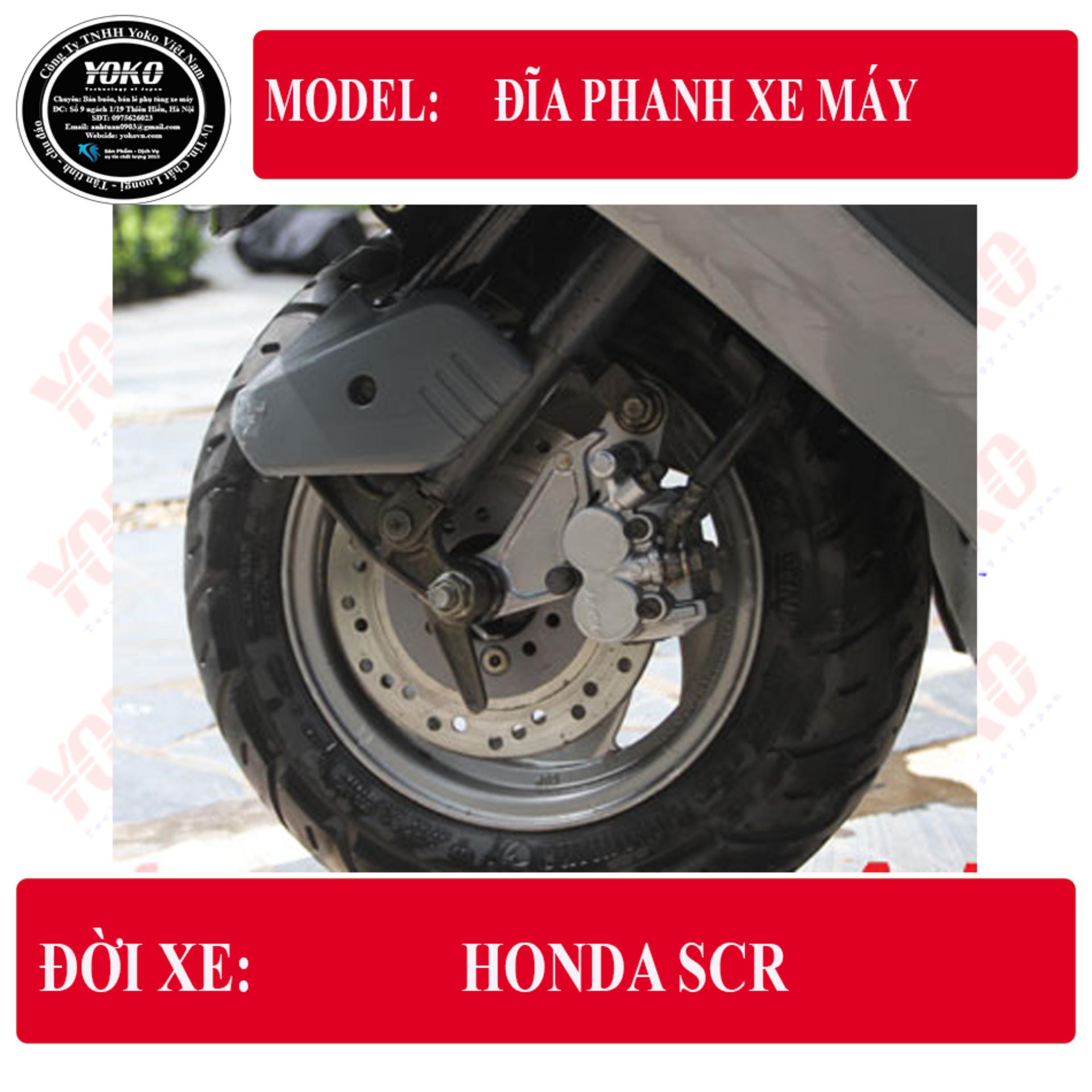 Đĩa phanh xe máy Honda SCR, Lead 110cc, Spacy