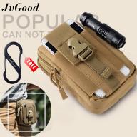 JvGood Tactical Molle Pouch EDC Utility Waist Belt Gadget Gear Bag Tool Organizer with Cell Phone Holster Holder (Black) thumbnail