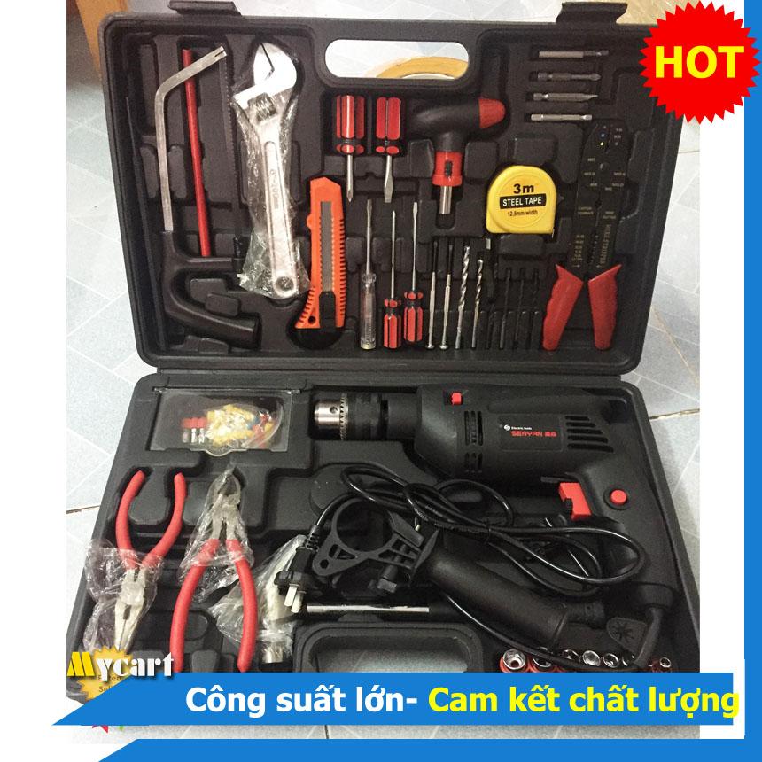 Bộ máy khoan Senyan 1980W - 103 chi tiết - Giá đặc biệt - Một máy khoan động lực Senyan thiết kế nhỏ gọn, mô tơ mạnh mẽ Công suất 1980W đáp ứng tối đa và linh hoạt nhiều yêu cầu công việc trên nhiều bề mặt chất liệu khác nhau