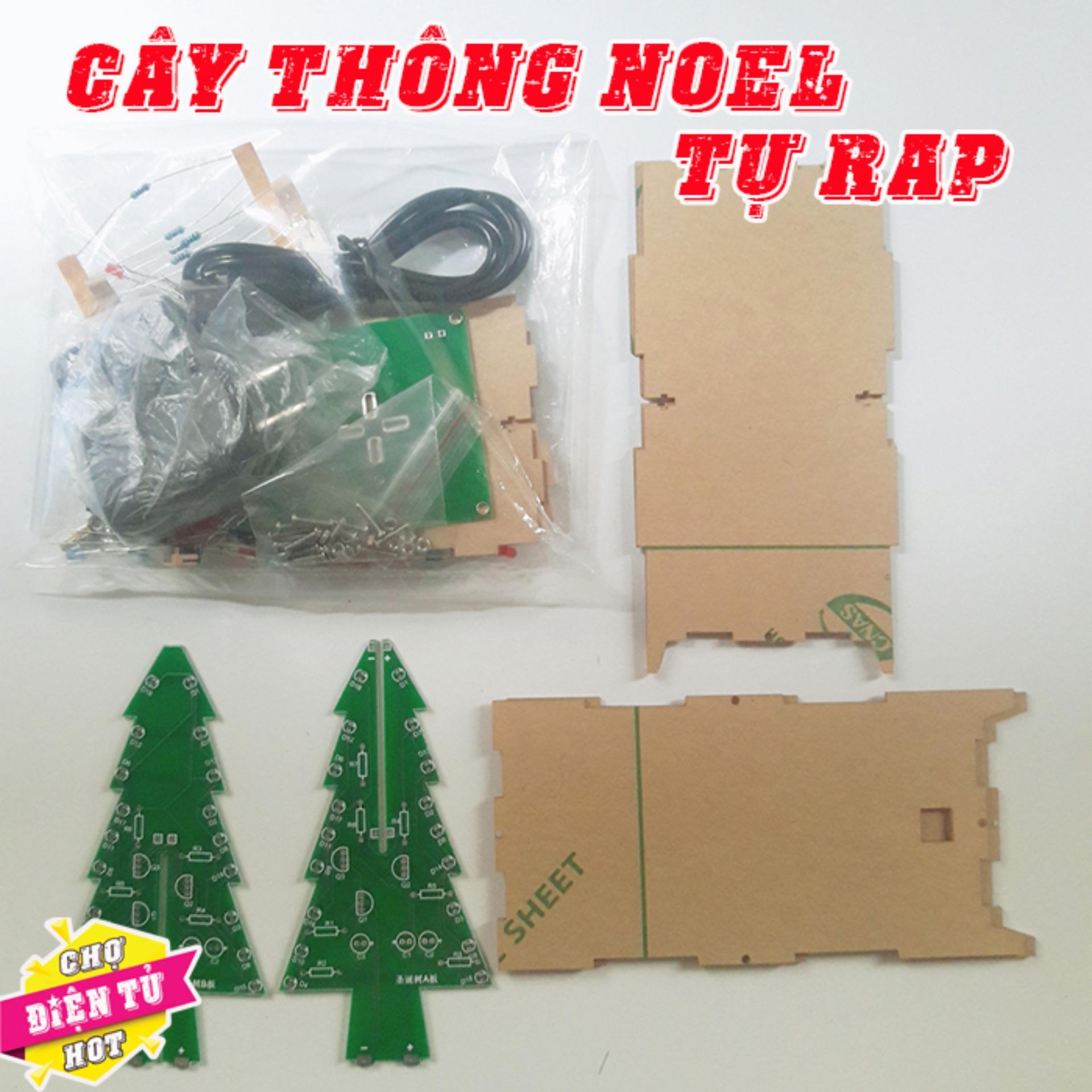 Cây thông noel - tự rap diy cây thông led