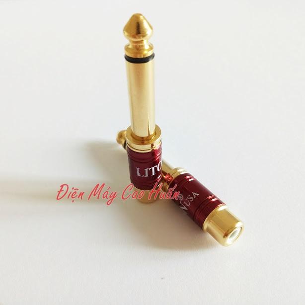 Combo 2 Jack chuyển 6 ly đực ra AV cái Liton