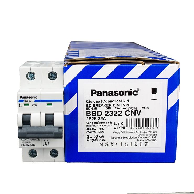 [HCM]Cầu dao MCB 2 pha  (Panasonic) 32A