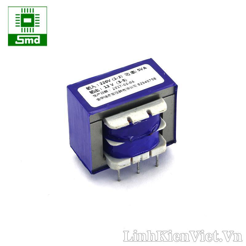 Biến áp 220v-12v có chân hàn pcb