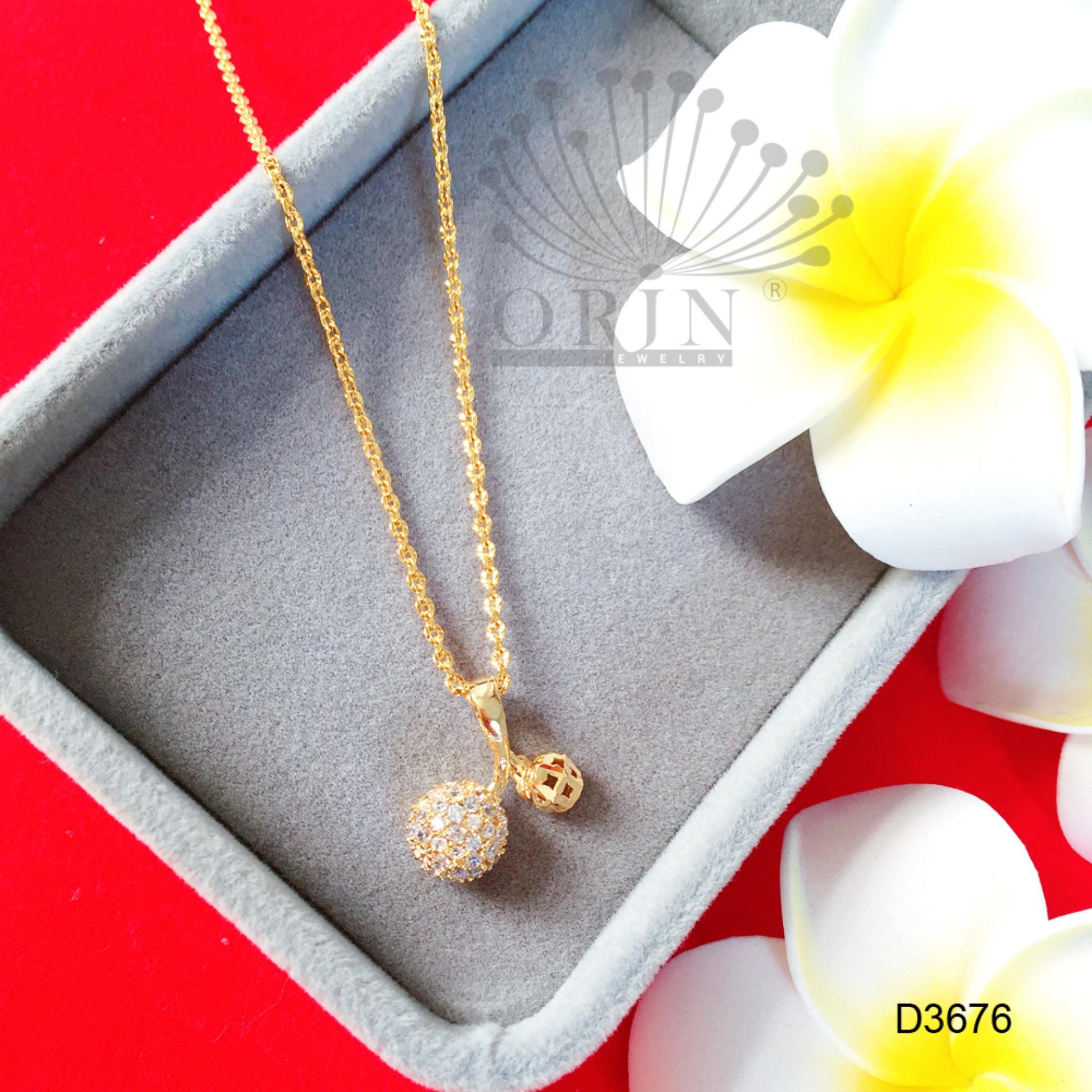 Dây chuyền trái cherry đính đá thời trang cao cấp Orin D3676 - Long Tien