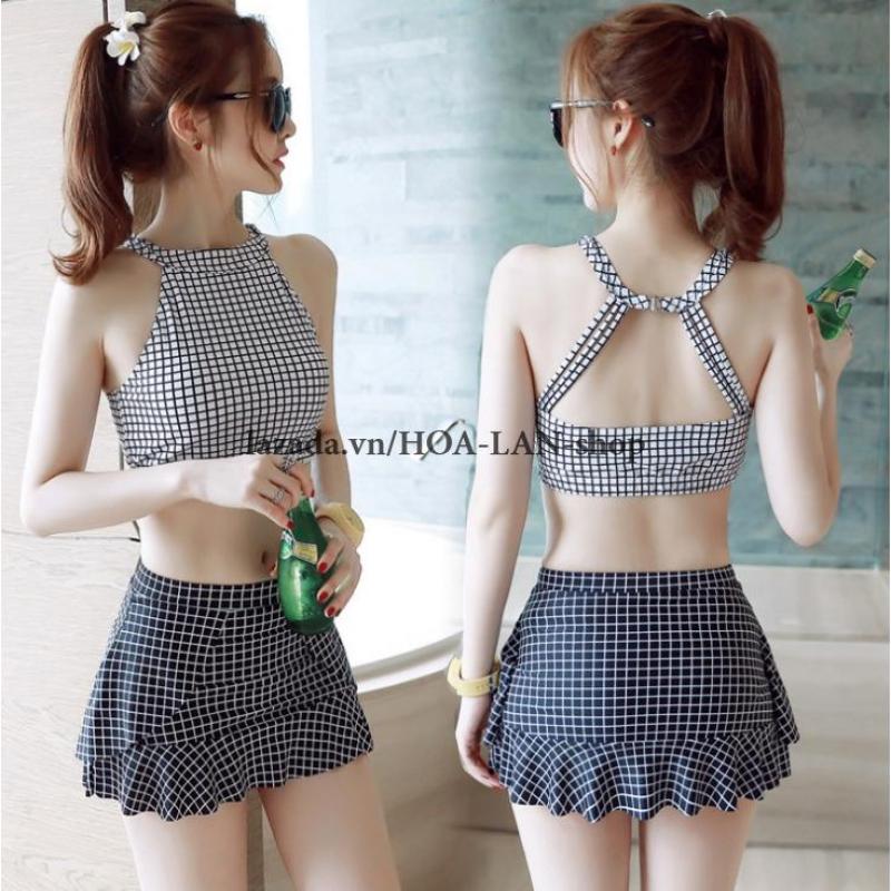 Nơi bán Bikini 2 Mảnh Ca Rô HLAT019 - Hoa Lan