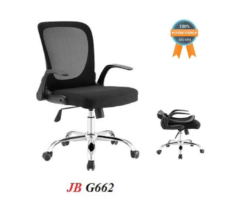 Ghế xoay lưng xếp tiện dụng đa năng Mina Furniture MN-G662 (Đen) giá rẻ