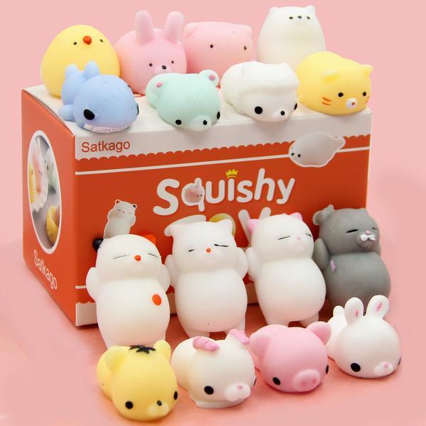 Bộ 5 Con Squishy Mochi Hình Thú ( Mỗi Mẫu 1 Con Và Có Hộp Đựng Từng Con ) - Popy Shop