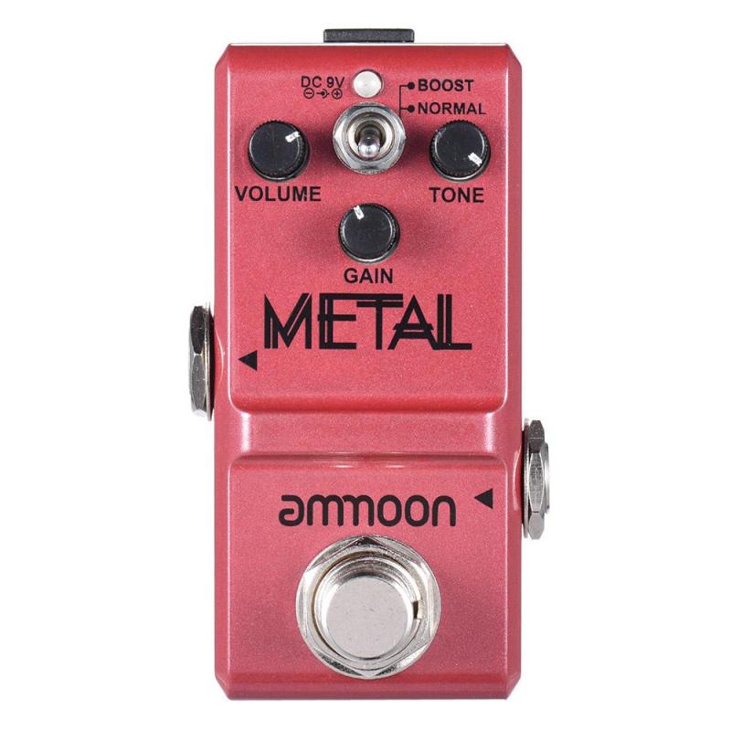 ammoon Nano Series Guitar Effect Pedal Heavy Metal Distortion True Bypass Aluminum Alloy Body