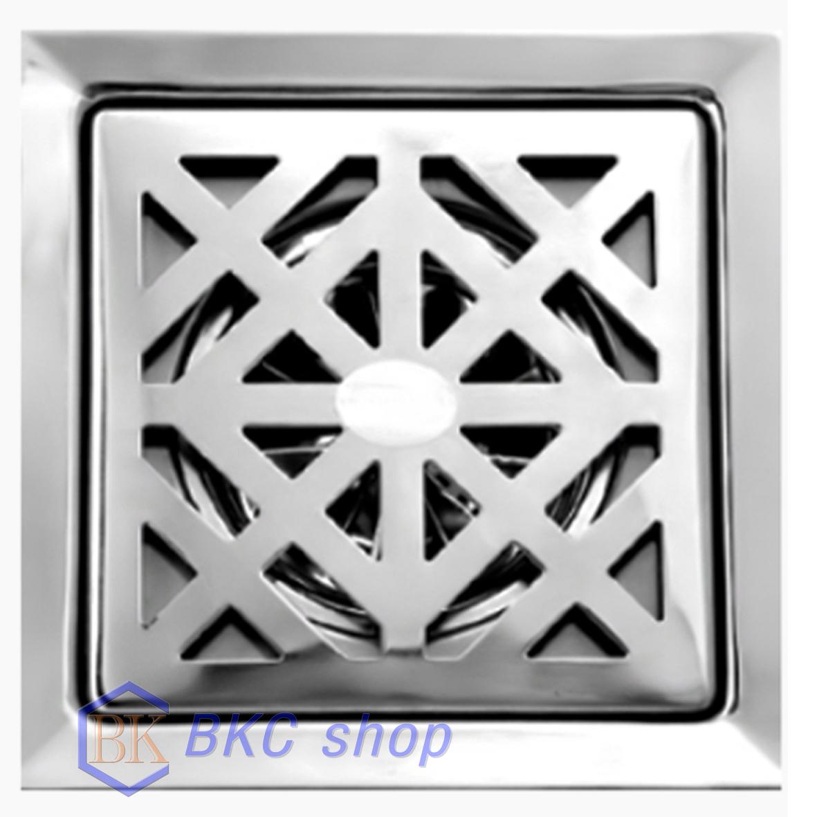 [HCM]Phễu thoát sàn Inox chống hôi Sanji 12x12 phi 60 HG01 (Bạc)