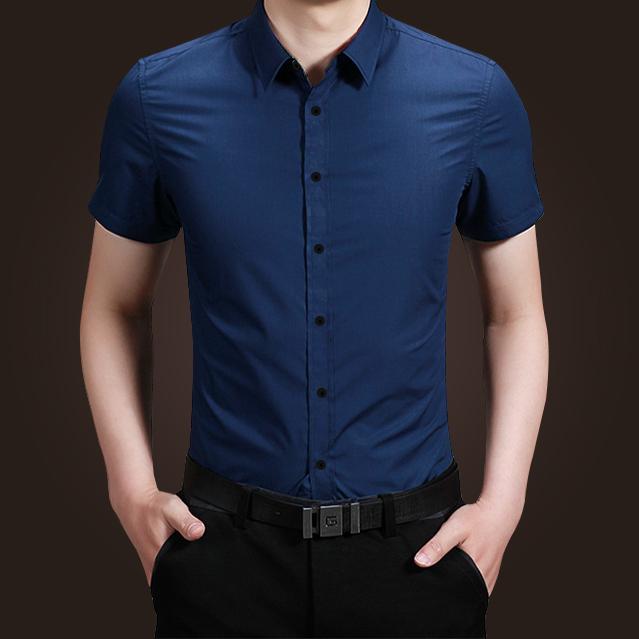 Sơ mi lụa trơn cực chất