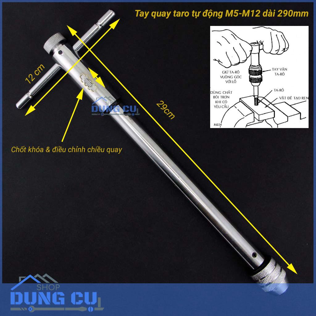 Tay quay taro tự động m5-m12 dài 290mm