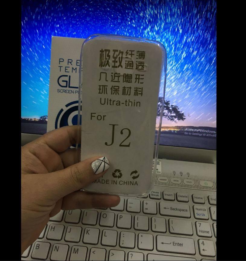 Ốp lưng dẻo silicon cao cấp cho Samsung J2 2015 Tặng kính cường lực