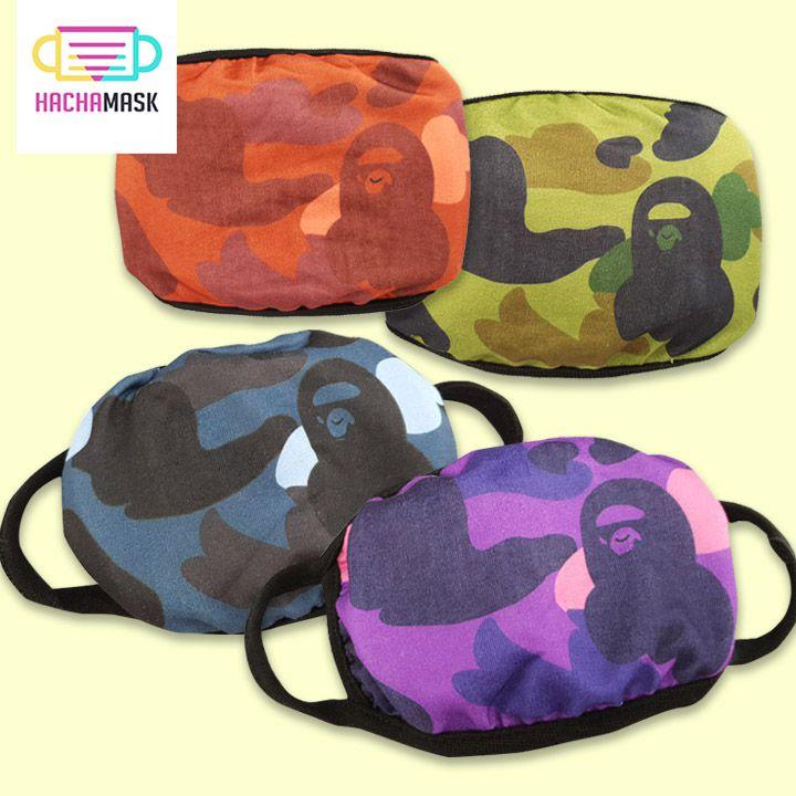 [HCM]Khẩu Trang Camo Bape - Mẫu Đầu Khỉ