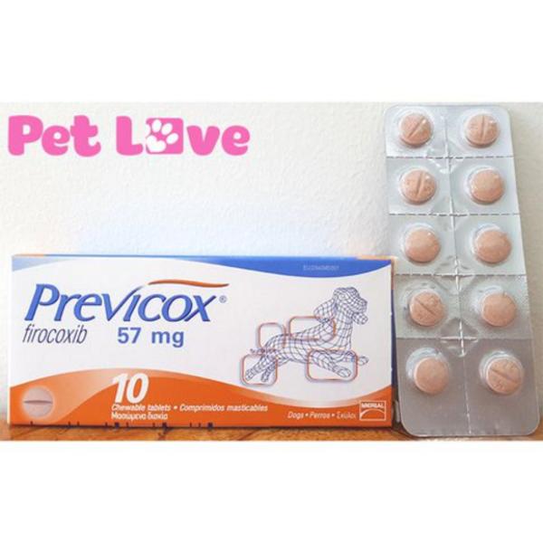 1 hộp Previcox (10 viên, 57mg/ viên) giảm đau, kháng viêm trên chó