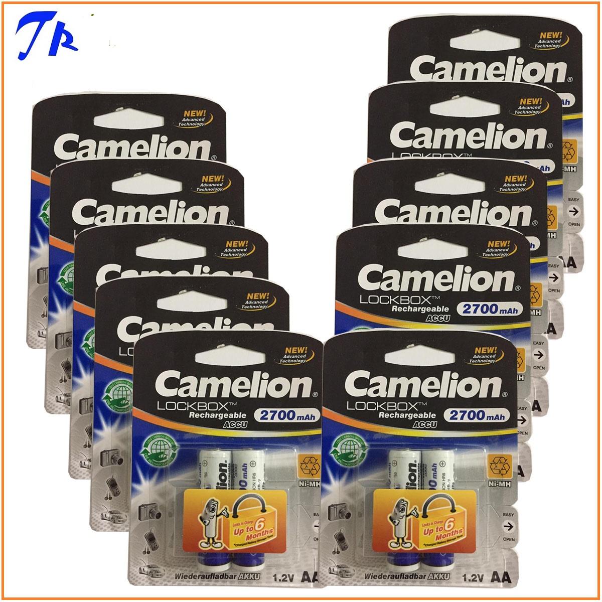 10 vỉ pin sạc aa camelion 2700mah