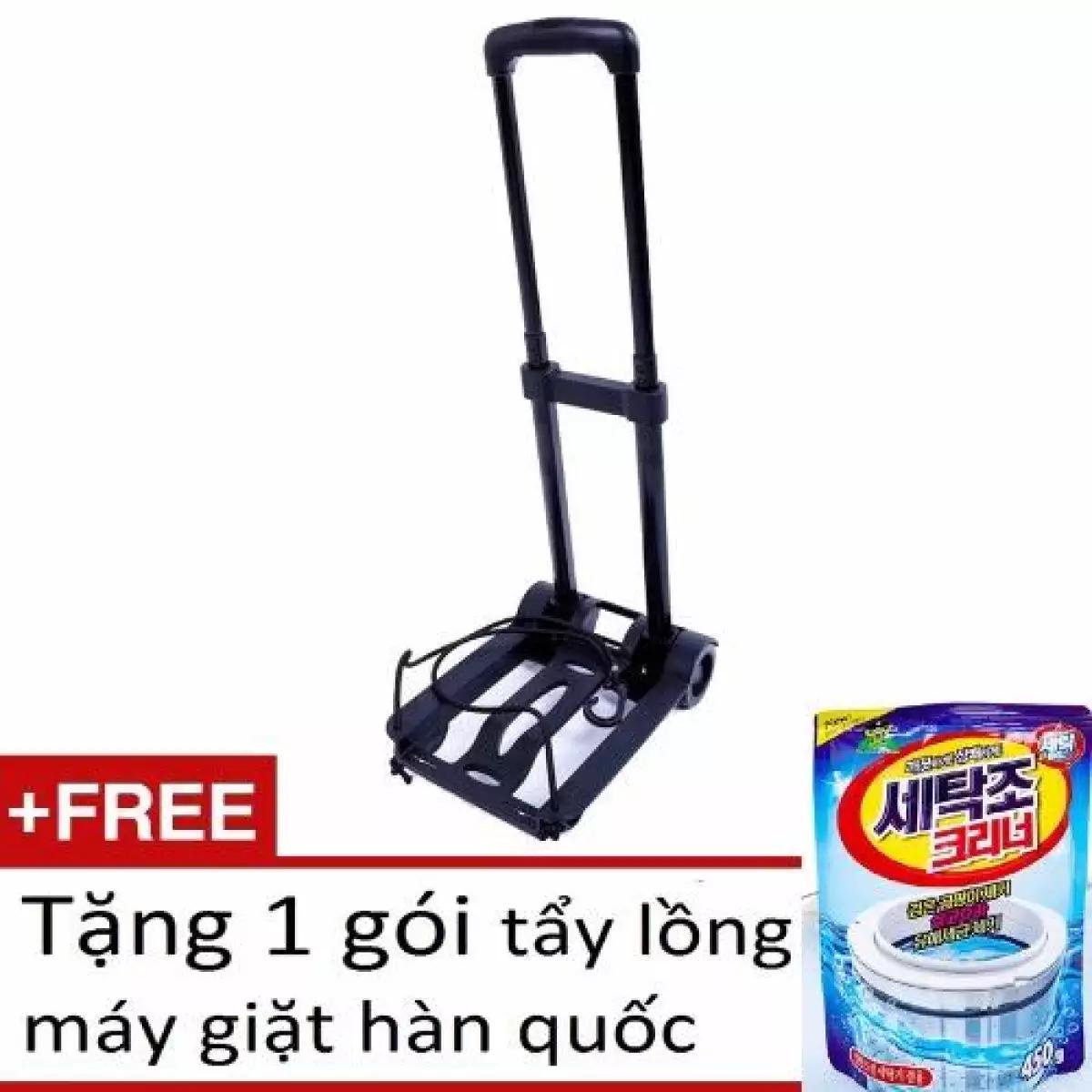 Xe kéo hàng gấp gọn tải trọng 40kg + Tặng 1 gói tẩy lồng máy Korea 450g HH822