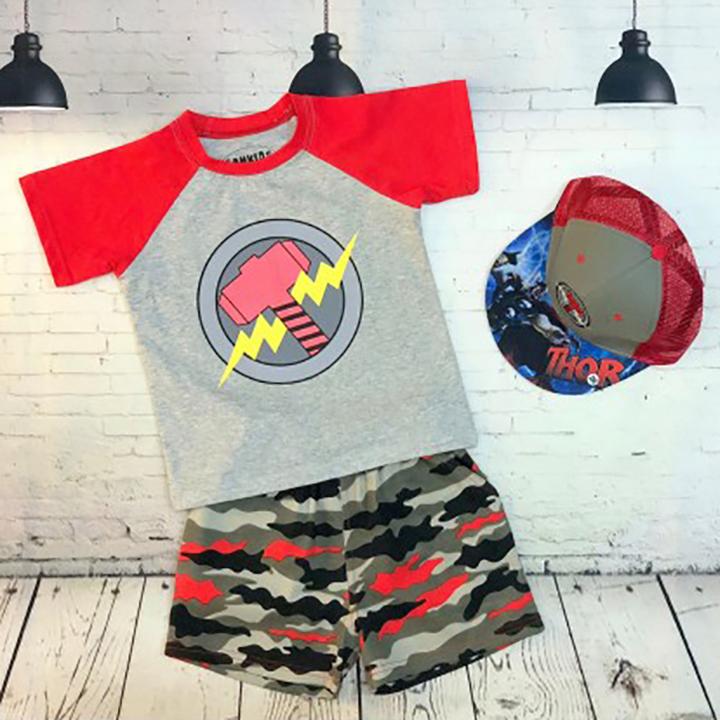 Đồ siêu nhân in hình thần sấm Thor vân lính