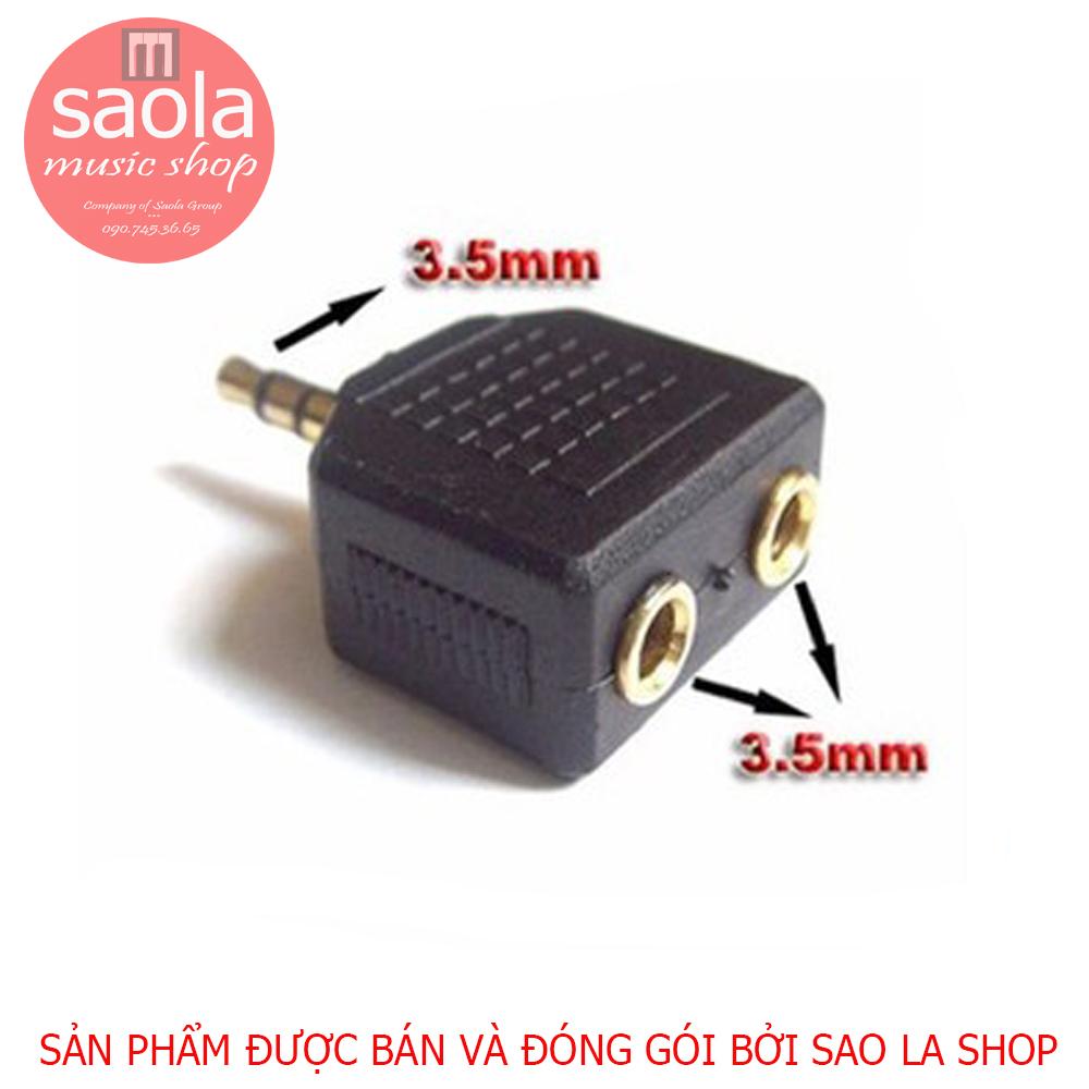 [HCM]Đầu Jack chia cổng tai nghe 3.5mm 1 cổng ra 2 cổng Loại tốt Đầu Jack cắm được mạ vàng cho hiệu quả âm thanh tối ưu