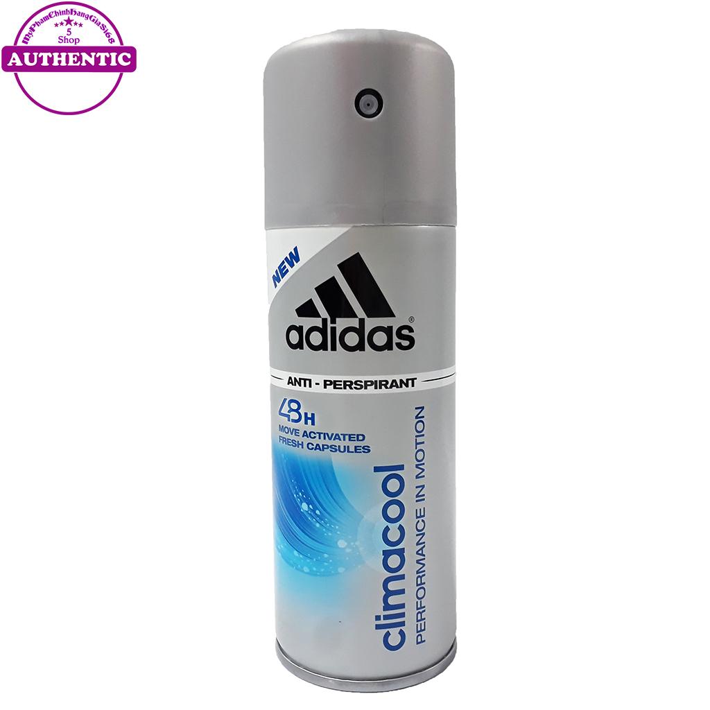 Xịt khử mùi nam adidas - climacool deo body spray 24h 150ml