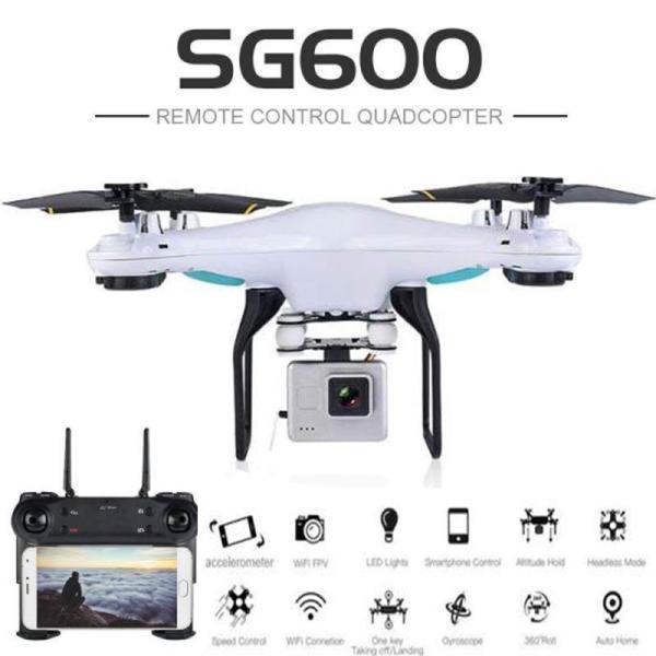 Flycam Thế Hệ Mới SG600, Camera FPV Ttruyền Hình Ảnh Trực Tiếp Về Điện Thoại RC Drone (Có tay cầm điều khiển)