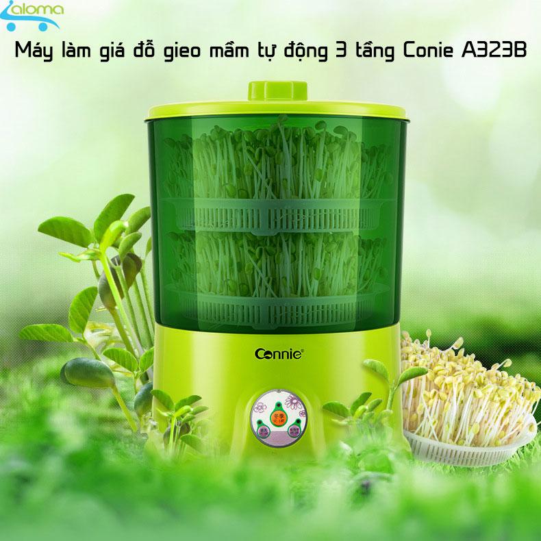 Máy làm giá đỗ gieo mầm tự động bằng điện 3 tầng Connie A323B