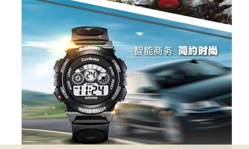 Nơi bán Đồng hồ trẻ em dây cao su Coolboos 0119 (Màu Đen)