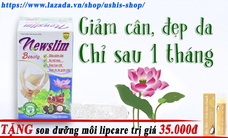 Viên nang giảm béo Newslim Beauty của Học Viện Quân Y 30 viên MUA 1 TẶNG 1 SON