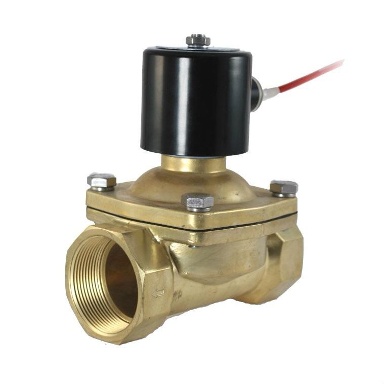 Van điện từ UNI-D phi 42 - AC 220V ( UW - 35 ) điều khiển mở van bằng điện 220VAC vật liệu làm bằng van đồng thau