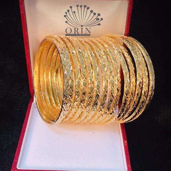 Vòng ximen bộ 7 chiếc xi mạ cao cấp trang sức Orin K14 N2 - Long Tien