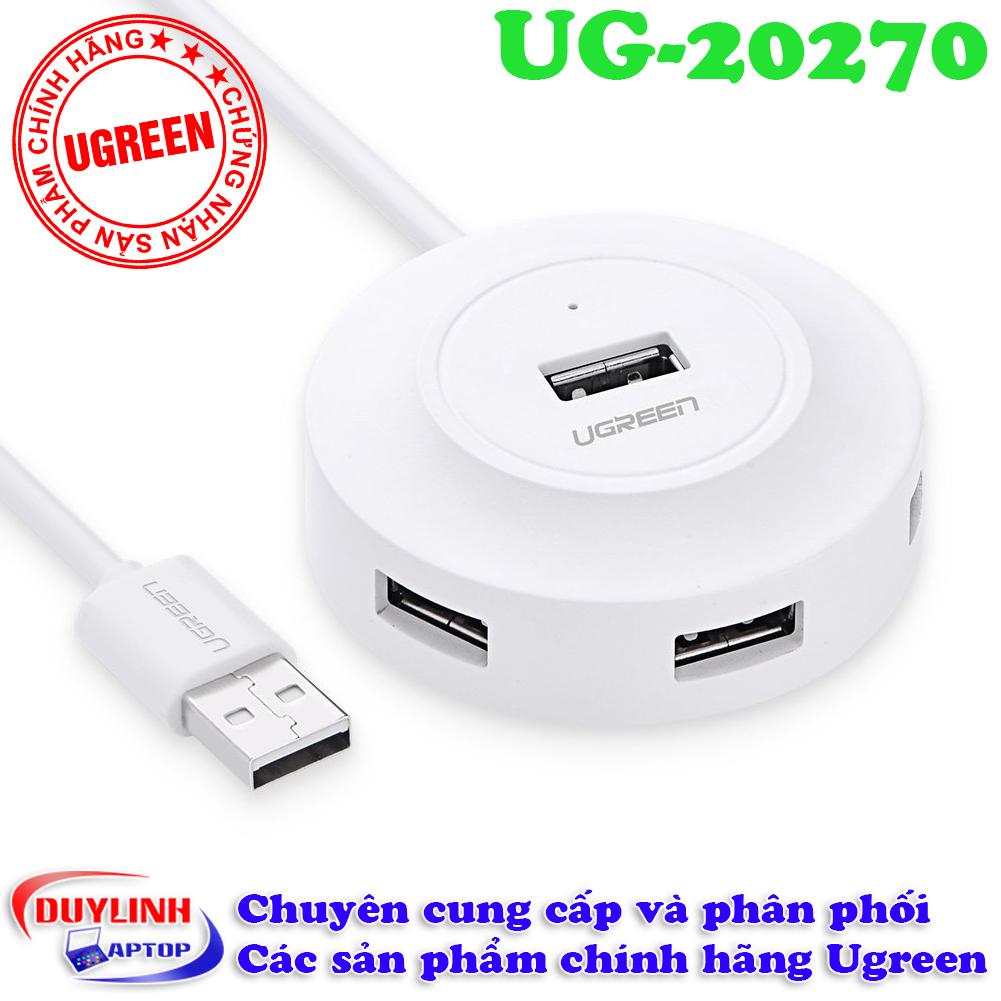 Hub chia usb 2.0 ra 4 cổng ugreen 20270