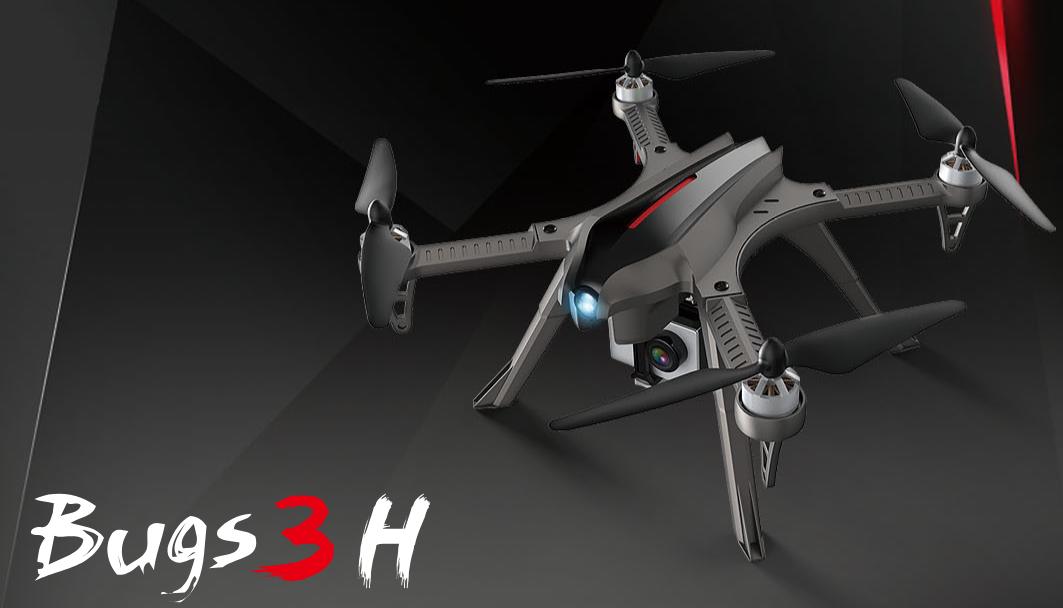 Máy bay flycam điều khiển từ xa mjx bugs 3h - hỗ trợ gắn camera hành động - bản bugs 3 + tự giữ độ cao + vẻ ngoài siêu ngầu - chưa kèm camera