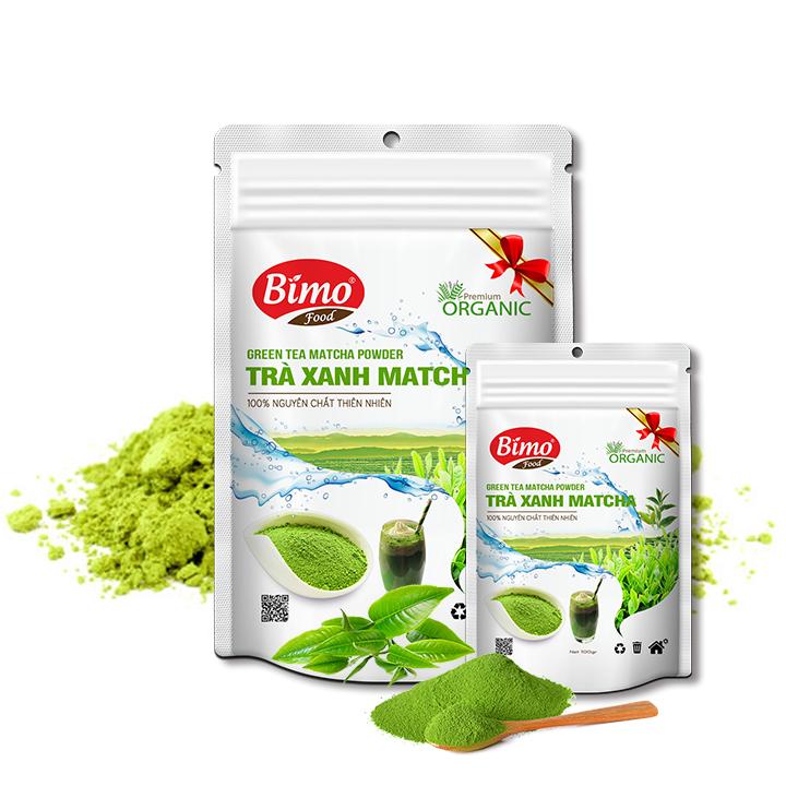 [HCM]Bột Trà Xanh Matcha Nhật Bản 100gr/gói BimoFood