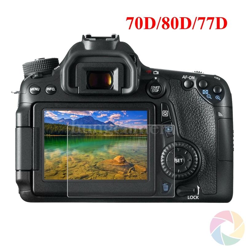 Kính cường lực cho máy ảnh Canon 70D/80D/77D